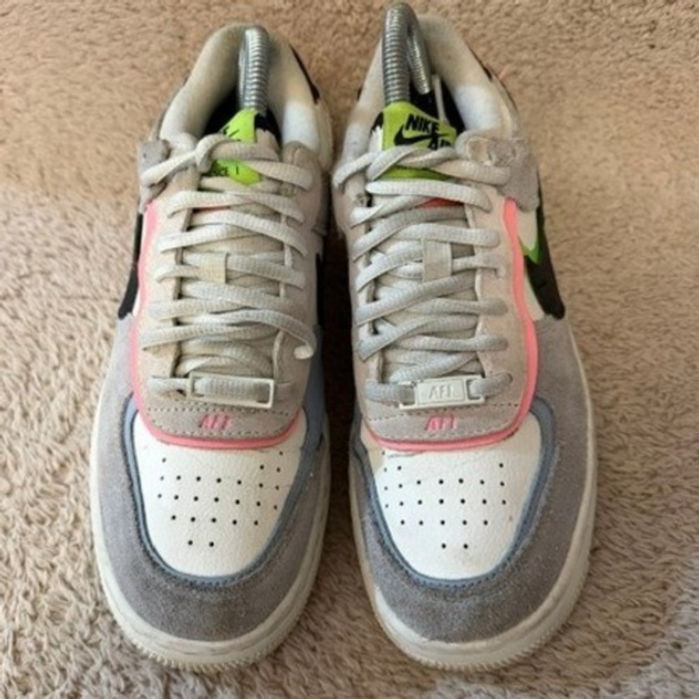 Nike Air Force 1 Shadow Spruce Aura White Pistachio Frost CU8591-101 Womens 7.5 - Picture 3 of 9